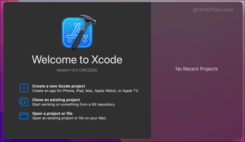 xcode zagonski zaslon