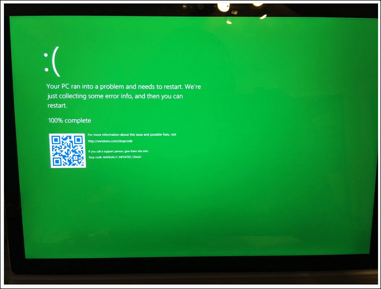 Microsoft uvaja zeleni zaslon smrti izključno za Windows Insajderje