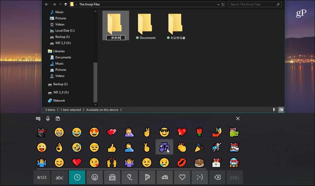 Kako uporabljati Emoji za poimenovanje datotek in map v operacijskem sistemu Windows 10