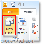 Sestavite novo e-poštno sporočilo v Outlooku 2010