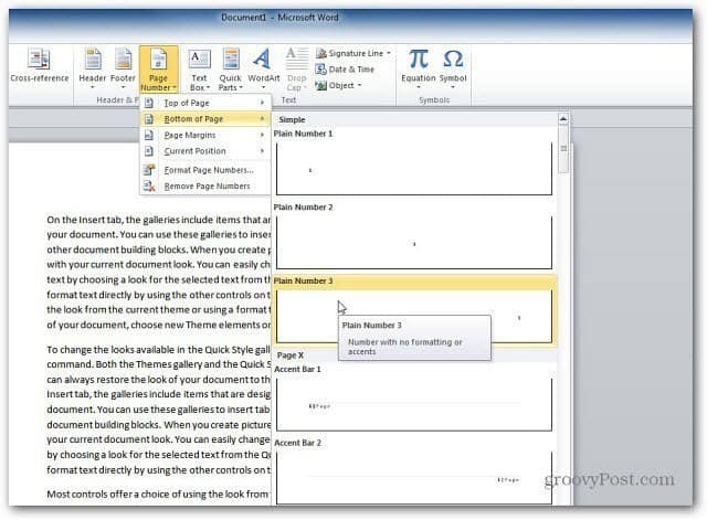 Kako dodati številke strani v dokumente programa Microsoft Word