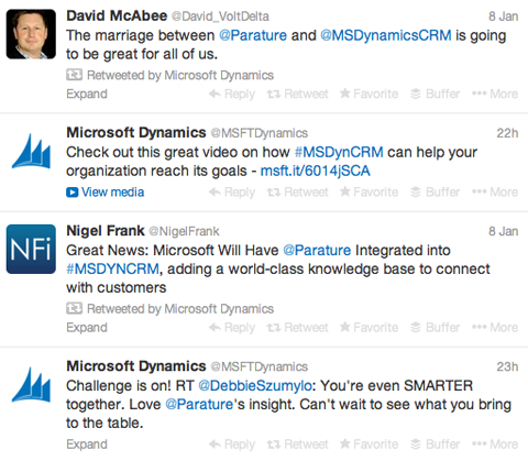 Microsoftov parature tweet