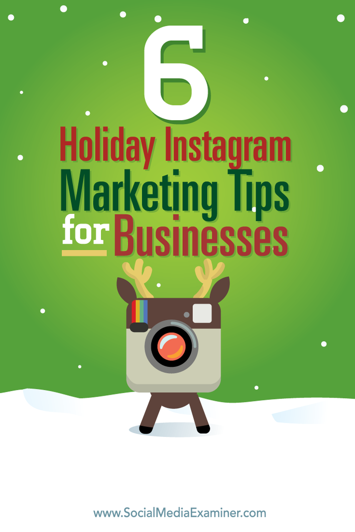 6 prazničnih nasvetov za trženje Instagrama za podjetja: Izpraševalec socialnih medijev