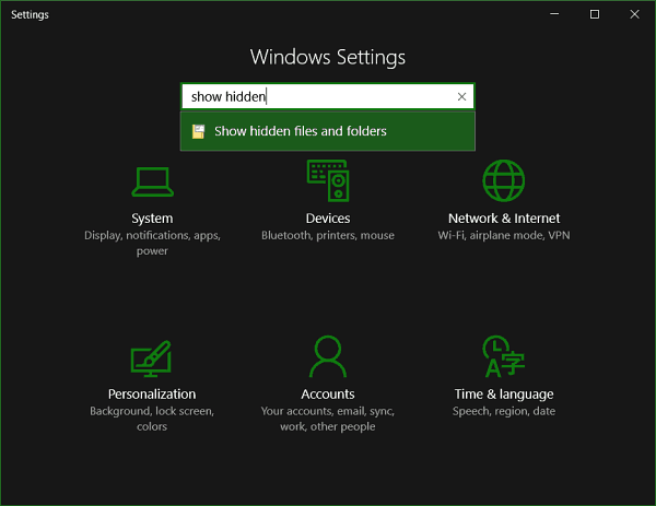 Kako v Windows 10 prikazati skrite datoteke in mape