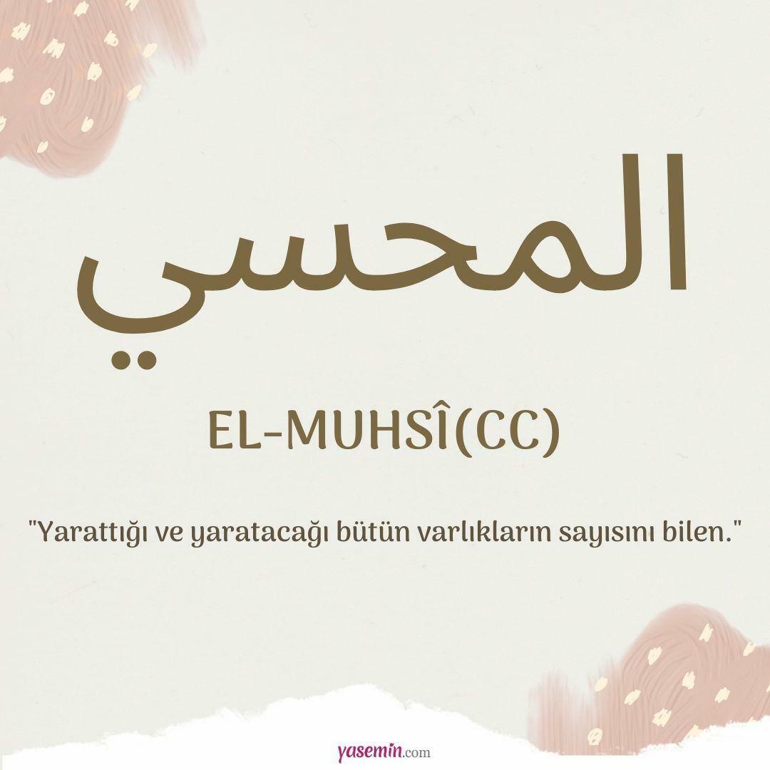 Kaj pomeni al-Muhsi (cc)?