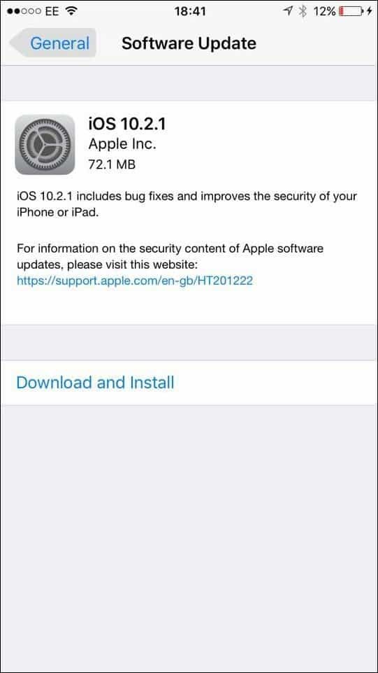 Apple iOS 10.2.1 - Ali bi morali nadgraditi in kaj je vključeno?