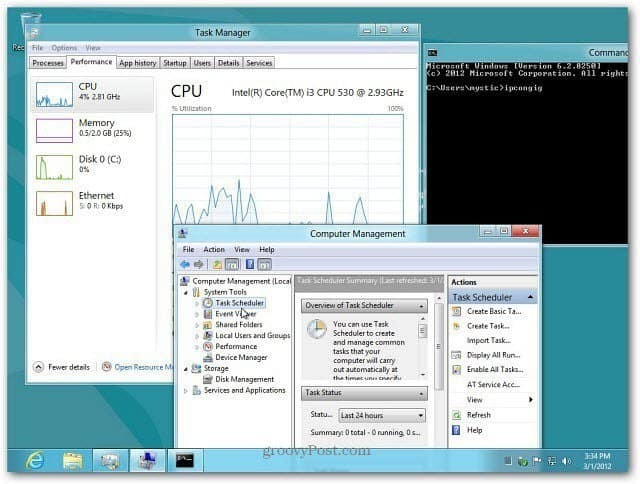 Dostop do menija uporabnika Skritega sistema Windows 8 Power