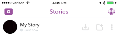 Na koncu vsakega dne shranite celotno zgodbo Snapchata.