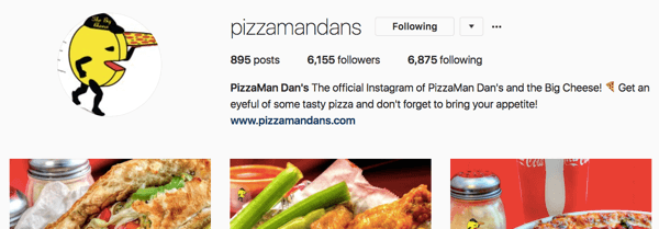 Račun Pizzamandans instagram je s stalnimi prizadevanji skozi čas naraščal.