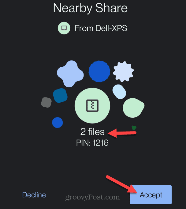 Google Nearby Share v sistemu Windows 11