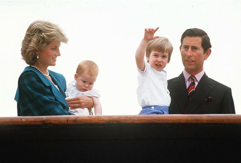 Princesa Diana, kralj Charles III in njuni otroci