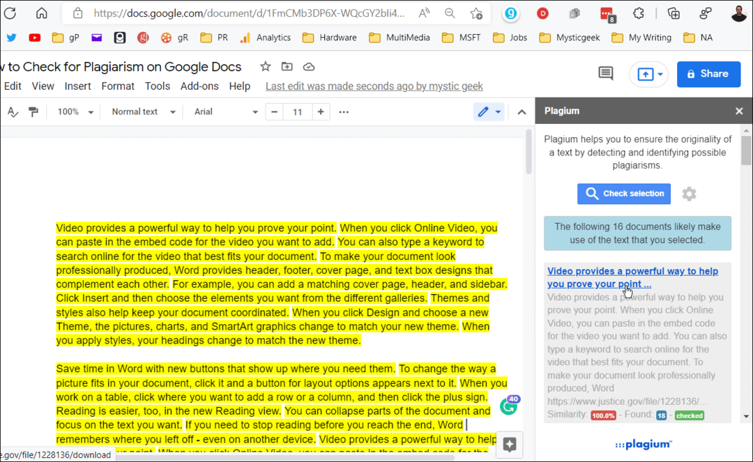 Kako preveriti plagiatorstvo v Google Dokumentih