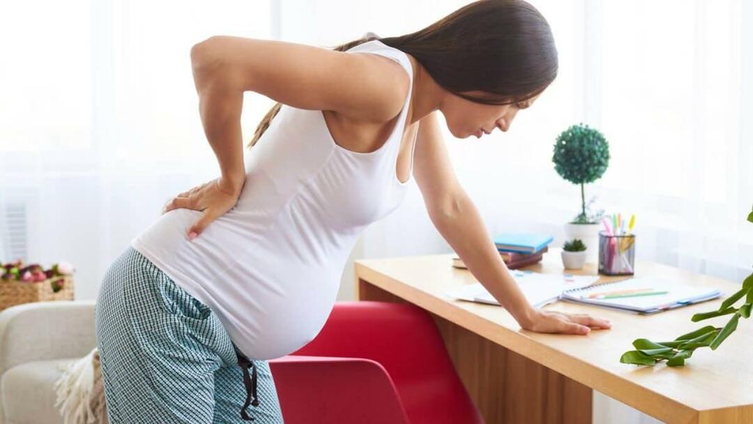 bolečine v hrbtu med nosečnostjo
