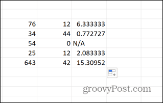 rezultati formule excel