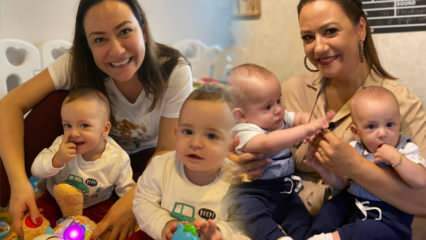 Nova poza voditeljice Ezgi Sertel z otrokoma dvojčkoma! 