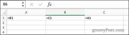 Posredno krožno sklicevanje v Excelu