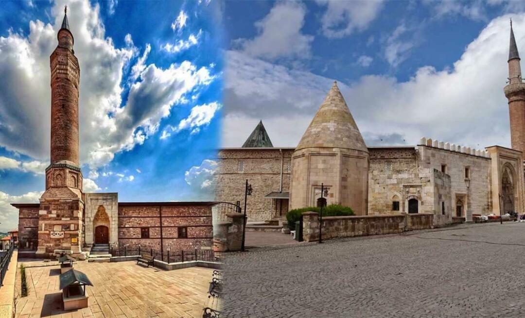 Mošeje iz Ankare in Konye, ​​ki so na Unescovem seznamu svetovne dediščine. Mošeja Arslanhane in mošeja Eşrefoğlu