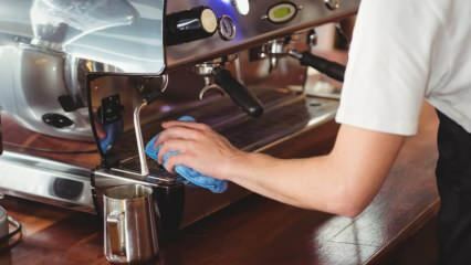 Najenostavnejši načini čiščenja kavnega avtomata! Ali iz kavnega avtomata izhaja apno?