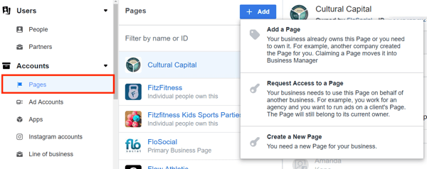 Uporabite Facebook Business Manager, 10. korak.