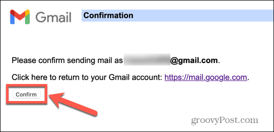 gmail potrdi vzdevek