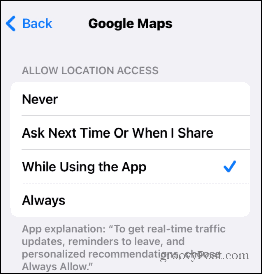dovoli dostop do lokacije iphone
