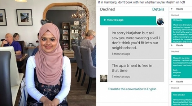 Študentu zaradi hidžaba niso najeli hiše.