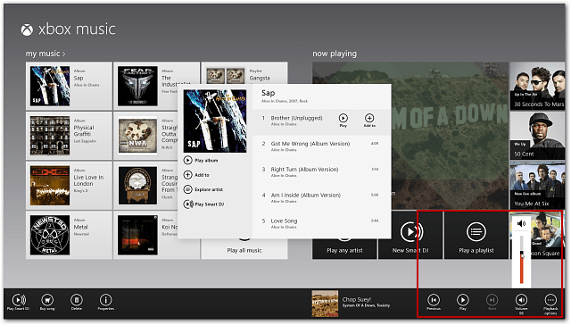 Microsoft posodablja aplikacijo za glasbo Windows 8 / RT Xbox in še več