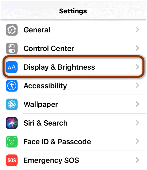 svetlost zaslona iphone