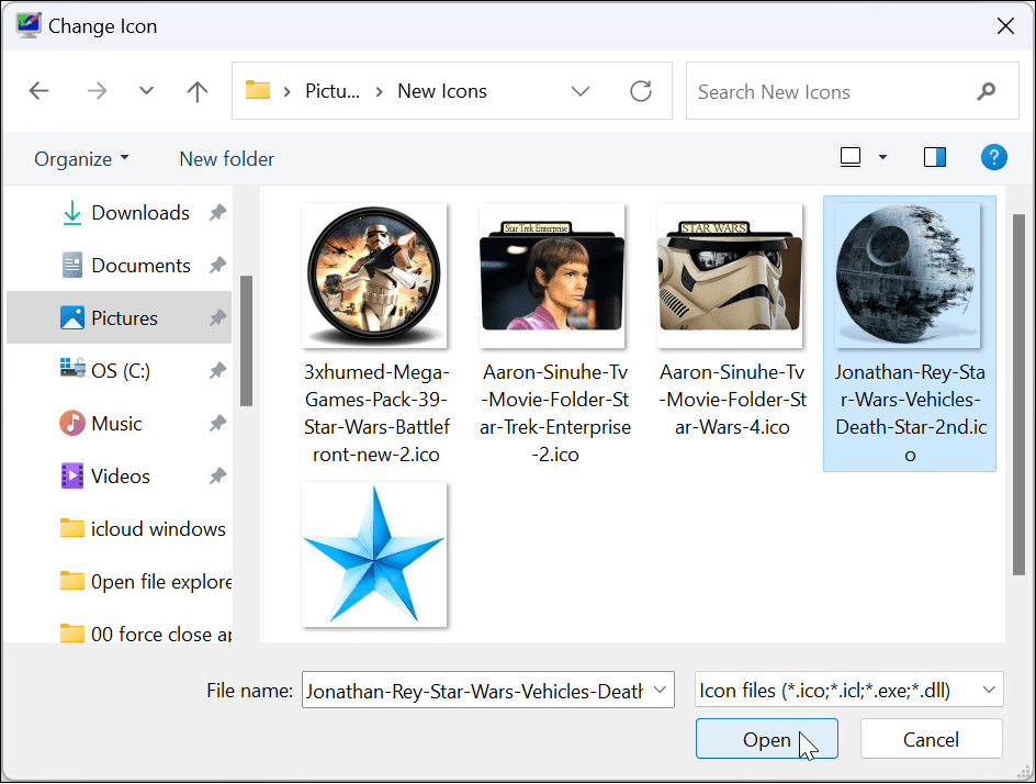 Prilagodite sistemske ikone sistema Windows 11