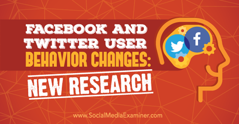 raziskave vedenja uporabnikov twitterja in facebooka