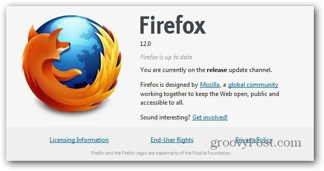 Kako samodejno posodobiti Firefox