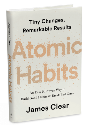 naslovnica knjige za atomske navade Jamesa Cleara