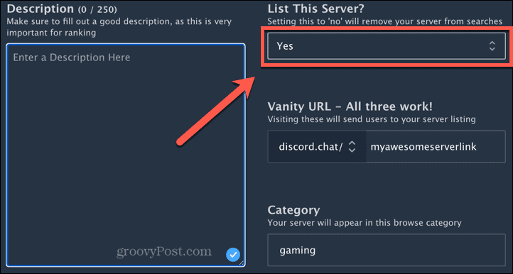 list discord server