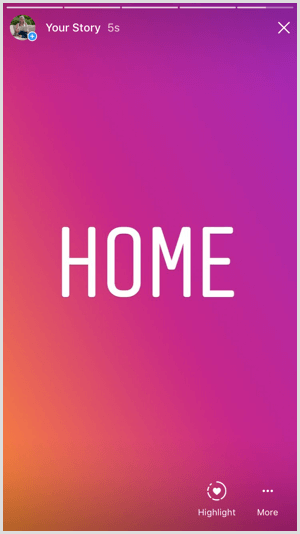Odprite svojo zgodbo v Instagramu in tapnite ikono srca z oznako Označi.