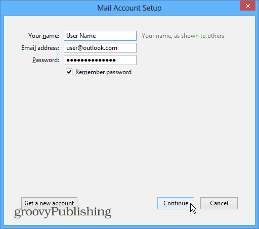 Nastavitev računa Thunderbird Mail