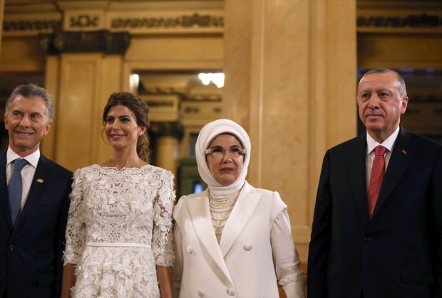 Prva dama Erdoğan je pozdravila na argentinskem vrhu G20