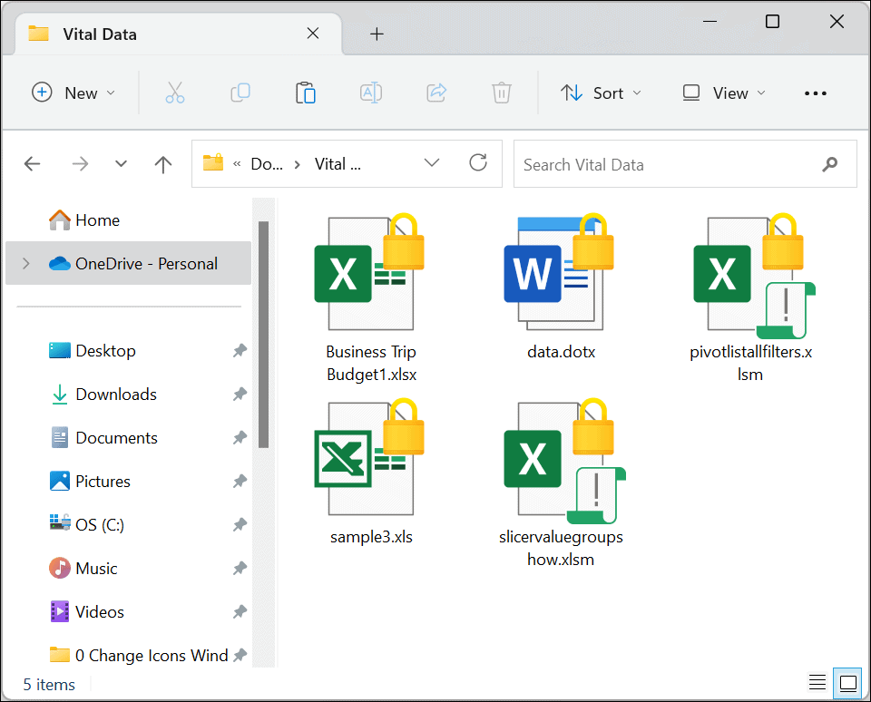 Šifrirajte datoteke in mape v sistemu Windows 11