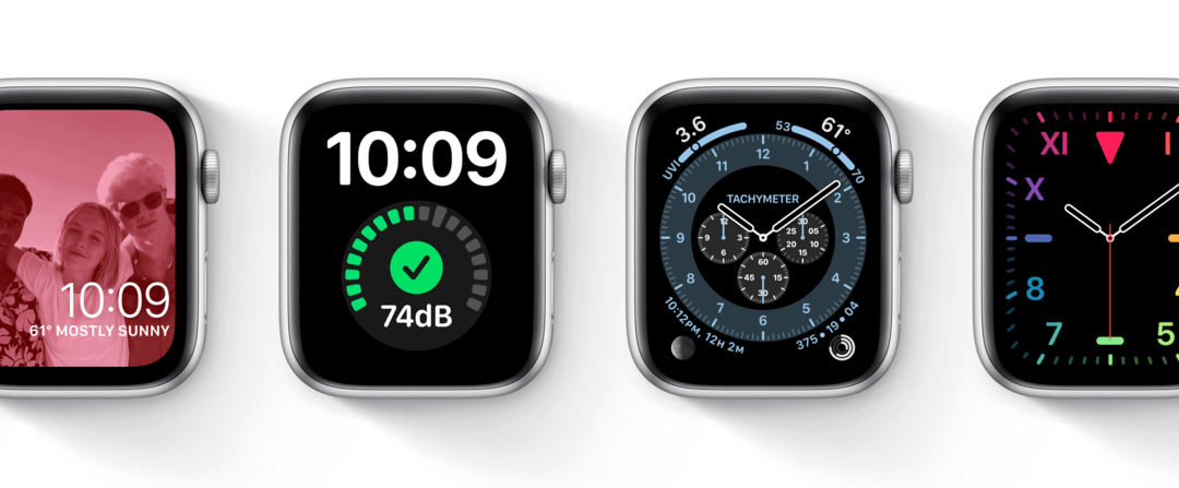 Obrazi Apple Watch v watchOS 7