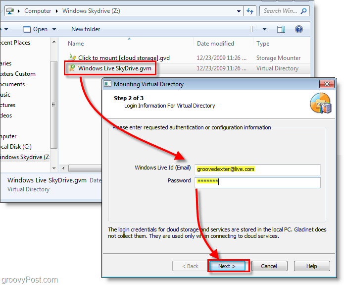 Namestite Windows Live SkyDrive na pismo pogona v Raziskovalcu Windows [Kako]