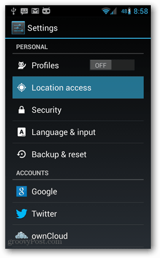 Kako izklopiti Googlovo ozaveščenost o lokaciji na Android Mobile