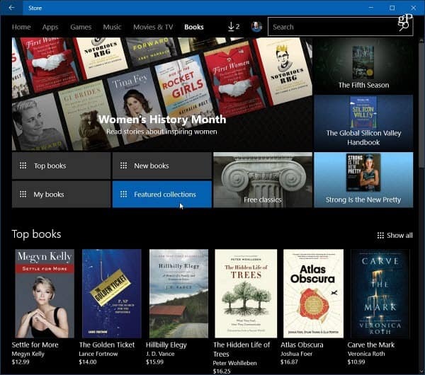 E-knjige Windows 10