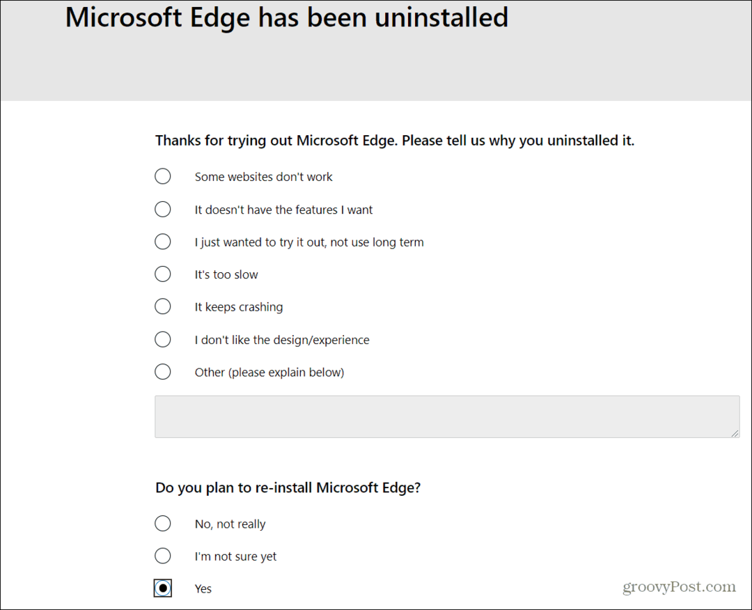 Kako odstraniti Microsoft Edge iz sistema Windows 10
