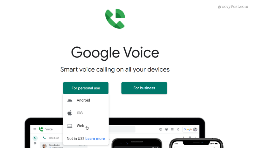 uporabite Google Voice za klicanje iz računalnika