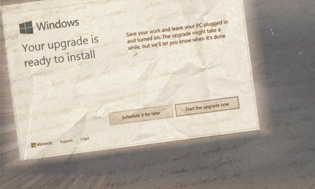 Obvestilo o pripravljeni nadgradnji na sistem Windows 10