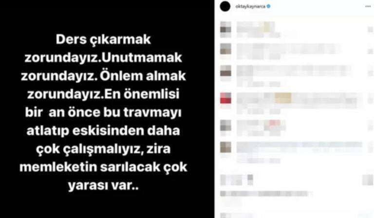 Oktay Kaynarca objava na Instagramu